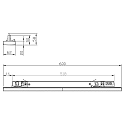 Deko-Light 3-fase armatuur LINEAR PRO OFFICE 600 DALI aanstuurbaar IP20, zwart dimbaar