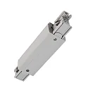 3-fase lengteconnector D LINE met voedermogelijkheid, grijs