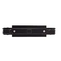 Deko-Light 3-fase lengteconnector D LINE met voedermogelijkheid, zwart