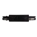 Deko-Light 3-fase lengteconnector D LINE met voedermogelijkheid, zwart
