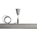 Deko-Light Accessories for 3-phase track system D LINE - rope suspension bracket with ceiling canopy, adjustable, max. 150cm, grey