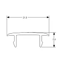 Deko-Light Afdekking D-LINE, wit