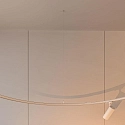 3-phase wire suspension holder D LINE / DALI CURVED, white