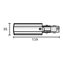 Deko-Light 3-fase feeder D LINE/DALI DALI aanstuurbaar, links, wit