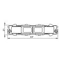 3-fase lengteconnector D LINE/DALI DALI aanstuurbaar, elektrisch, zwart