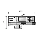Deko-Light 3-fase adapter D LINE/DALI DALI aanstuurbaar, zwart
