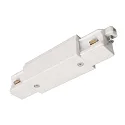 1-fase lengteconnector D ONE met voedermogelijkheid, links-rechts, wit
