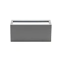 Deko-Light Wandarmatuur voor buitenshuis RILONGO CLOSED up / down, hoekig, met Lamphouder E27 IP54, grafietgrijs