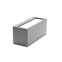 Deko-Light Wandarmatuur voor buitenshuis RILONGO CLOSED up / down, hoekig, met Lamphouder E27 IP54, grafietgrijs