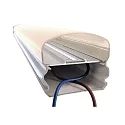 Deko-Light Outdoor LED ceiling luminaire TRI PROOF MOTION, IP65 IK08, with concealed HF sensor, 114.5cm, 24.5W 4000K 2500lm 120°
