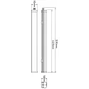 Deko-Light Outdoor LED ceiling luminaire TRI PROOF MOTION, IP65 IK08, with concealed HF sensor, 114.5cm, 24.5W 4000K 2500lm 120°