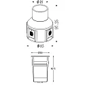 Deko-Light Vloerinbouwarmatuur ALZIRR II symmetrische straling IP67, zilver dimbaar