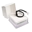 Deko-Light Vloerinbouwarmatuur TABIT 100x100 toegankelijk, schakelbaar IP67, grijs, transparant 
