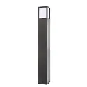 Lichtpaal FACADO II 650MM OPAL hoekig E27 IP65, donkergrijs, mat dimbaar