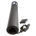 Deko-Light Lichtpaal FACADO II 650MM OPAL rond E27 IP65, donkergrijs, mat dimbaar