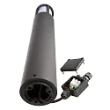 Deko-Light Lichtpaal FACADO II 650MM OPAL rond E27 IP65, donkergrijs, mat dimbaar