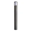 Lichtpaal FACADO II 1000MM OPAL rond E27 IP65, donkergrijs, mat dimbaar