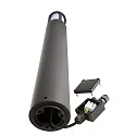 Deko-Light bollard lamp FACADO II 1000MM OPAL round E27 IP65, dark grey, mat dimmable