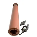 Deko-Light Lichtpaal FACADO II 1000MM TONED rond E27 IP65, mat, roest dimbaar
