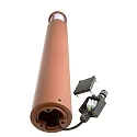 Deko-Light Lichtpaal FACADO II 1000MM OPAL rond E27 IP65, mat, roest dimbaar