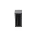 Deko-Light Wandarmatuur voor buitenshuis RILONGO BLEND up / down, hoekig, met Lamphouder E27 IP54, grafietgrijs