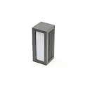 Deko-Light Wandarmatuur voor buitenshuis RILONGO BLEND up / down, hoekig, met Lamphouder E27 IP54, grafietgrijs
