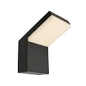 Wandarmatuur voor buitenshuis TUCANAE zonder sensor, spanningsconstante IP54, donkergrijs 