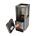 Deko-Light Wandarmatuur voor buitenshuis FACADO II SQAURE TONED hoekig E27 IP65, donkergrijs, mat dimbaar