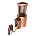 Deko-Light Wandarmatuur voor buitenshuis FACADO II ROUND TONED rond E27 IP65, mat, roest dimbaar