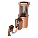 Deko-Light Wandarmatuur voor buitenshuis FACADO II ROUND TONED rond E27 IP65, mat, roest dimbaar