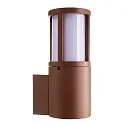 Wandarmatuur voor buitenshuis FACADO II ROUND OPAL rond E27 IP65, mat, roest dimbaar