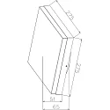 outdoor wall luminaire CASA with sensor, CCT Switch, switchable IP54, white 