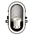 Deko-Light Wand- en plafondarmatuur SOTANO RETRO ovaal E27 IP44, zwart dimbaar
