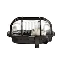 Deko-Light Wand- en plafondarmatuur SOTANO RETRO ovaal E27 IP44, zwart dimbaar