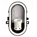 Deko-Light Wand- en plafondarmatuur SOTANO RETRO ovaal E27 IP44, zwart dimbaar