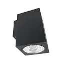 Gevelspot SHORELINE PRO SQUARE 140 DOWN 1-vlams, hoekig, CCT Switch IP65, donkergrijs dimbaar