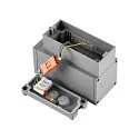 Deko-Light Gevelspot SHORELINE PRO LED SQUARE 70 DOWN 1-vlams, hoekig, CCT Switch IP65, lichtgrijs dimbaar