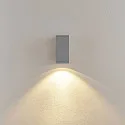 Deko-Light Gevelspot SHORELINE PRO LED SQUARE 70 DOWN 1-vlams, hoekig, CCT Switch IP65, lichtgrijs dimbaar