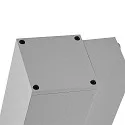 Deko-Light Gevelspot SHORELINE PRO LED SQUARE 70 DOWN 1-vlams, hoekig, CCT Switch IP65, lichtgrijs dimbaar