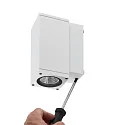 facade spotlight SHORELINE PRO LED SQUARE 70 DOWN 1 flame, square, CCT Switch IP65, light grey dimmable