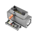 Deko-Light facade spotlight SHORELINE PRO LED SQUARE 70 UP&DOWN 2 flames, square, CCT Switch IP65, light grey dimmable