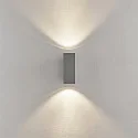 Deko-Light facade spotlight SHORELINE PRO LED SQUARE 70 UP&DOWN 2 flames, square, CCT Switch IP65, light grey dimmable