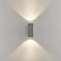 Deko-Light facade spotlight SHORELINE PRO LED SQUARE 70 UP&DOWN 2 flames, square, CCT Switch IP65, light grey dimmable