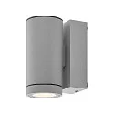 Deko-Light Gevelspot SHORELINE PRO GU10 ROUND 1-vlams, cilindrisch, met lamphouder GU10 IP65, lichtgrijs