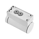 Deko-Light Gevelspot SHORELINE PRO GU10 ROUND 1-vlams, cilindrisch, met lamphouder GU10 IP65, wit