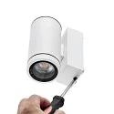 Deko-Light Gevelspot SHORELINE PRO GU10 ROUND 1-vlams, cilindrisch, met lamphouder GU10 IP65, wit