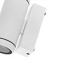 Deko-Light Gevelspot SHORELINE PRO GU10 ROUND UP&DOWN 2-vlams, cilindrisch, met lamphouder GU10 IP65, wit