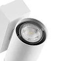 Deko-Light Gevelspot SHORELINE PRO GU10 ROUND UP&DOWN 2-vlams, cilindrisch, met lamphouder GU10 IP65, wit