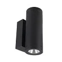 Gevelspot SHORELINE PRO ROUND 68 UP&DOWN 2-vlams, rond, CCT Switch IP65, donkergrijs dimbaar