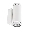 facade spotlight SHORELINE PRO ROUND 68 UP&DOWN 2 flames, round, CCT Switch IP65, white dimmable